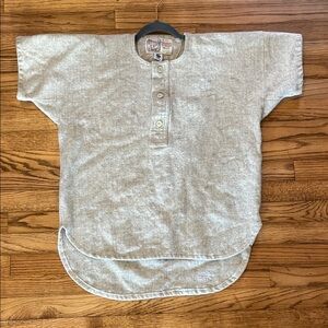 100% Wool Vintage Waverley Woollen Mills Gray/Cream Shirt Vintage